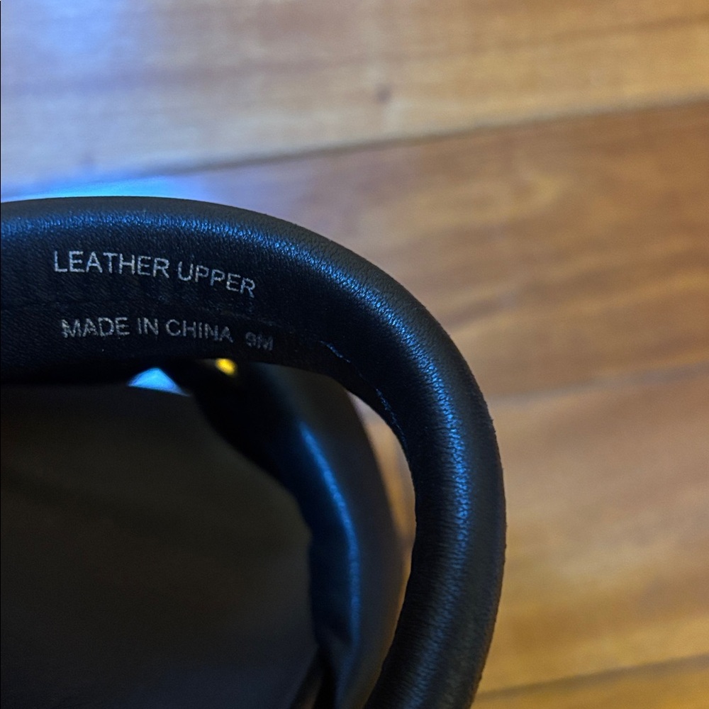 J/SLIDES NYC leather Black Mules with Ring Detail size 9 - Picture 10 of 12